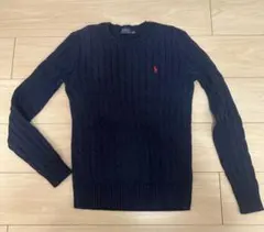 Polo Ralph Lauren ネイビー ケーブルニット M