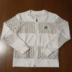 FILA ホワイト ジップアップジャケット M