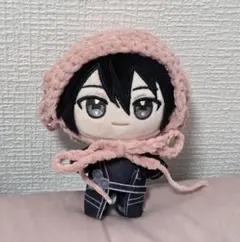 ぬいパル　猫耳帽子　ハンドメイド　かぎ針編み　ぬい服