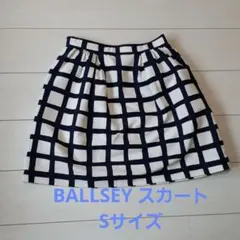 【美品】BALLSEY　トゥモローランド　ひざ丈　チェック　スカート　Ｓサイズ
