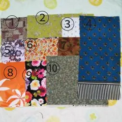 ハギレ（花柄）10枚セット