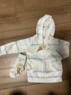 ジェラートピケ　パーカー&靴下　90-100cm