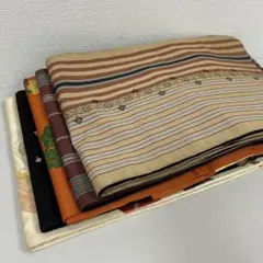 メ*リ様 アンティーク 名古屋帯 正絹 5本 着物まとめ売り S-4432