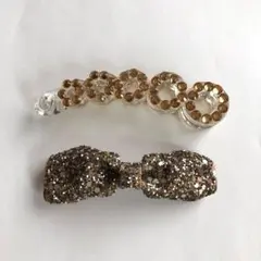 キラキラリボンバレッタ　バナナクリップ　まとめ売り