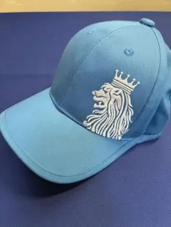 【ほぼ新品】FILA GOLF キャップ ライオン刺繍 ライトブルー