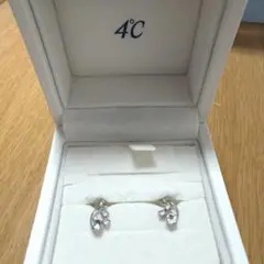 4℃ クローバーモチーフ ゴールド ピアス K10YG - メルカリ