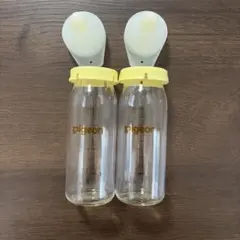 Pigeon 哺乳瓶　100ml 2本セット　ガラス製