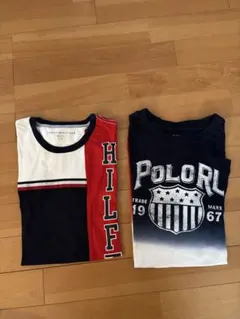 Tommy Hilfiger とラルフローレンTシャツ2枚セット160cm