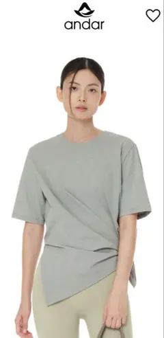 【新品タグ付き】Airy Fit Tシャツ (半袖) M / ミントグレー