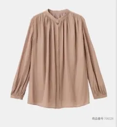 PLST ヴィンテージサテンメタルボタンブラウスのサムネイル