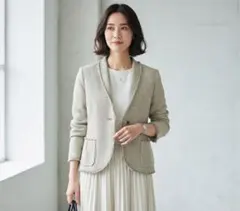 H391*DES PRES デプレ☆ツイード☆ジャケット☆ベージュ☆1