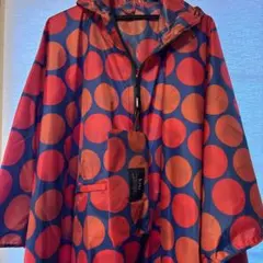 【美品】KIU キウ　レインポンチョ　自転車　散歩　フェス　雨合羽　収納袋つき