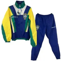 94-95 ブラジル代表　UMBROオフィシャル　ウィンドブレーカー上下セット