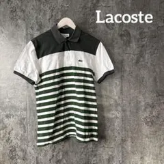 ⭐︎298 Lacoste ラコステ　レギュラーフィット　ポロシャツ　ボーダー