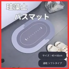 珪藻土バスマット ソフトタイプ 吸水 速乾 脱衣所 洗面所 清潔のサムネイル