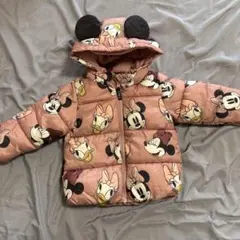 ミッキー ミニー 耳付きダウンジャケット 95cm未満