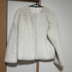 MOCA ホワイト ボアジャケット