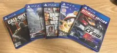 【PS4】 5個まとめ売り GTA5 ザ クルー プロ野球 『未使用に近い』