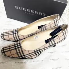 未使用✨Burberry London ノバチェック パンプス 24.5cm Eのサムネイル