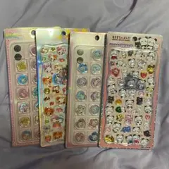 ジュエルプチドロップシール　おはじきシール　 もちもちぱんだ、ハムハムカフェ