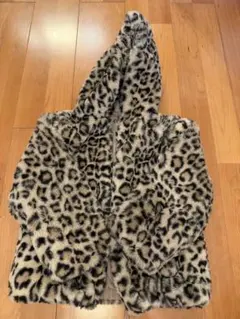 ZARA 자라 키즈 키즈 표범 무늬 모피 코트