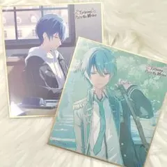 【匿名配送】 青柳冬弥 プロセカ ミニ色紙 57B 特訓前後 1枚ずつ