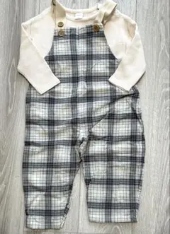 futafuta チェック柄ロンパース 95cm