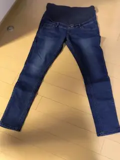 西松屋　マタニティ スキニーパンツ デニム　ネイビー　Lサイズ