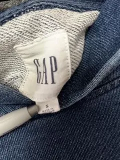 GAP デニム調 フード付きパーカー S