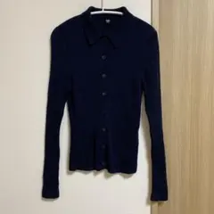 UNIQLO メリノリブポロカーディガン