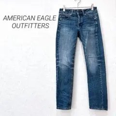 アメリカンイーグル デニムパンツ ダメージ細身 ストレッチ 美脚 ボタン0535のサムネイル