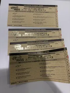 yrkUSJエクスプレスパス4枚セット ユニバーサルスタジオジャパン USJ エクスプレスパス4枚セット