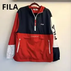 FILA フィラ ロゴ刺繍入り ハーフジップ パーカー ジャージ
