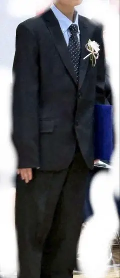 黒 フォーマルスーツ 160cm クリーニング済