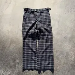 60's 70's チェックパンツ　スラックス　usa製vintage 極太