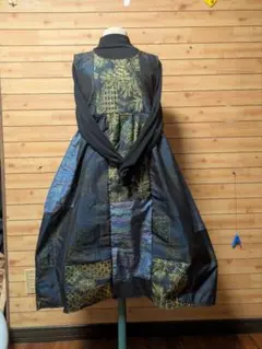 大島紬リメイクジャンバースカート