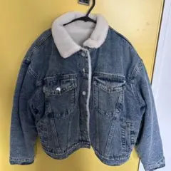 デニムボア襟ジャケット