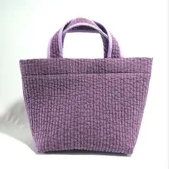 ヌビバッグ　シンプルなトートバッグ　パープル