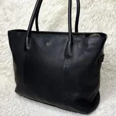 SAZABY レザー トート ハンド バッグ A4 肩掛け 通勤 通学 シボ革のサムネイル