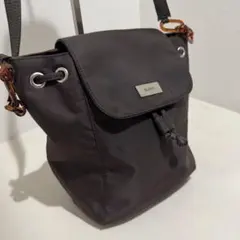 【極美品✨】GUESS ゲス 巾着型 ショルダーバッグ ダークブラウン