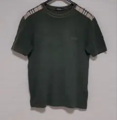 【ワンプライス/中古】 BURBERRY ノバチェックTシャツ 緑