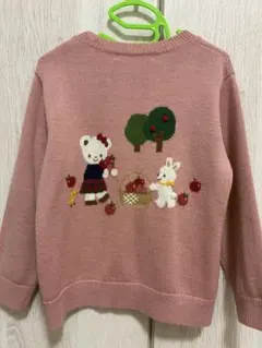 familiar ピンク カーディガン 110cm リアちゃん
