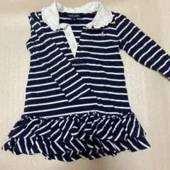 Ralph Laurenストライプワンピース 90 ラルフローレン
