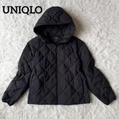 美品✨UNIQLO ユニクロ パフテックパーカー ダウン 黒 ブラック M 軽量