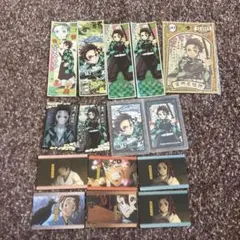 鬼滅の刃 炭治郎 シール カード 缶バッチセット