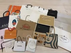 ショップ袋セット（CHANEL, VANS, PRADA など）