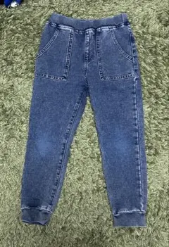 GU デニム　ジョガーパンツ　130