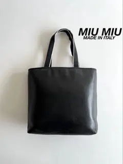MIUMIU ARCHIVE LEATHER TOTE HAND BAGのサムネイル