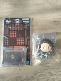 鬼滅の刃一番くじ　ちょこのっこフィギュア　アクリッツキーホルダー炭治郎2点セット
