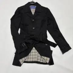BURBERRY LONDON ショートトレンチ 38 黒 ノバチエック - メルカリ